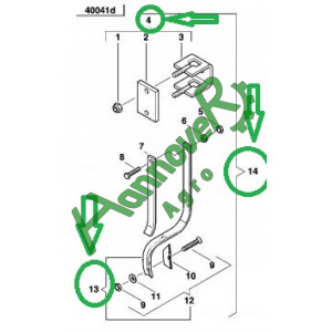 Стійка коротка в зборі з кронштейном та долотом AC496868,  АС496868, Kverneland
